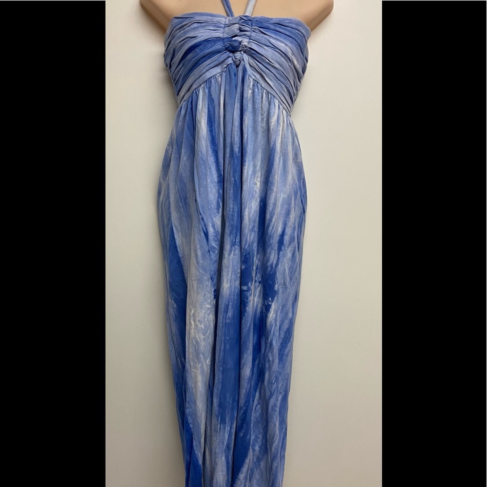 Catwalk Studio blue tie dye maxi dress‎ womens large.